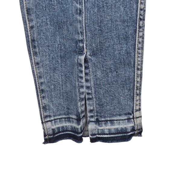 7 For All Mankind Womens High Rise Seam Front Slit Ankle Denim Jeans Size 30 - Picture 5 of 10